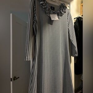 Sailor & sailor, size M, houndstooth print dress